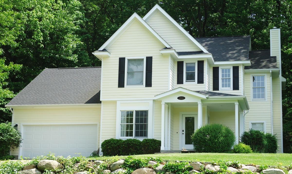 cedar-sided home